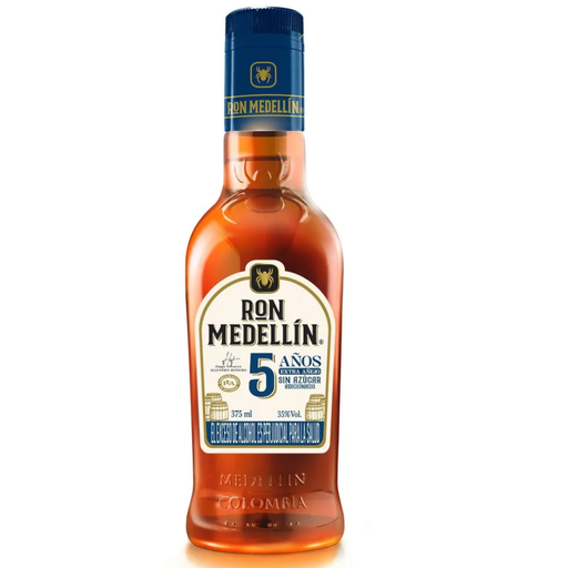 [045363] Ron Medellin 5 Años Extra Añejo Sin Azucar 375Ml