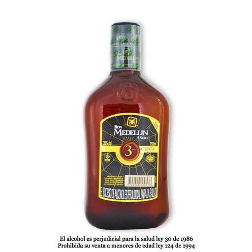 [008140] Ron Medellin Botella 750Ml