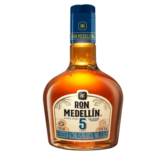 [045364] Ron Medellín 5 Años Extra Añejo Sin Azúcar 750Ml
