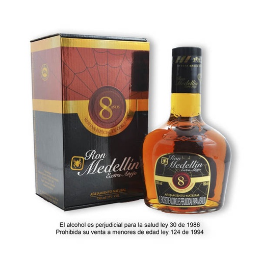 [008171] Ron Medellín 8 Años 750Ml