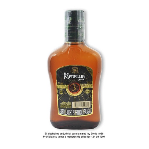 [008141] Ron Medellín Botella 375Ml