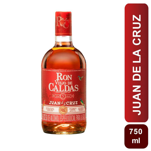 [046446] Ron Viejo Caldas Juan Cruz 5 Años 750Cc