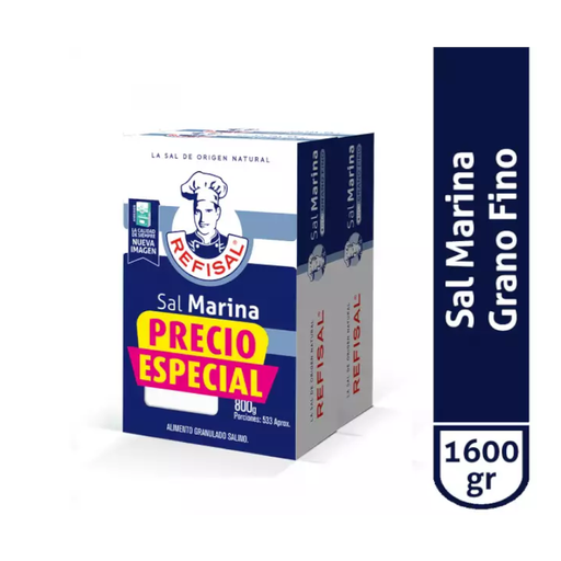 [051576] Sal Marina Refisal 800Gr 2 Unidades