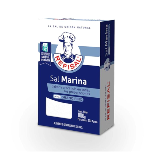 [000589] Sal Marina Refisal Caja 800Gr