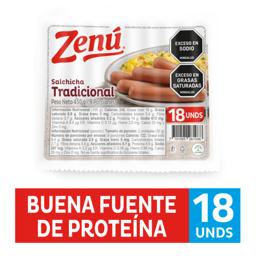 [002873] Salchicha Tradicional Zenú 450Gr