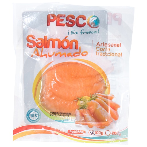 [046386] Salmón Ahumado Pesco 100Gr