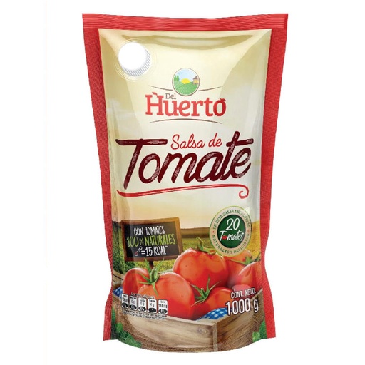 [049222] Salsa Tomate Del Huerto Doypack 1000Gr