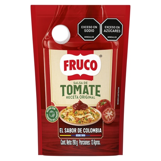 [049836] Salsa Tomate Fruco Doypack 190Gr