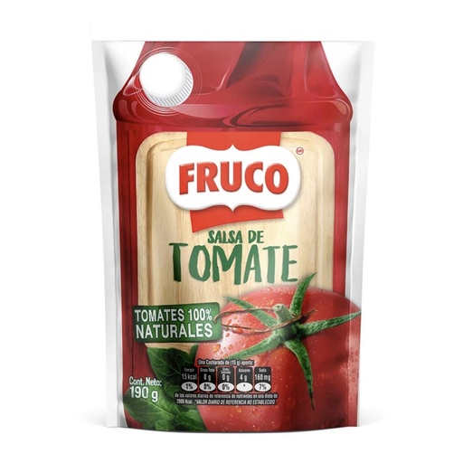 [049836] Salsa Tomate Fruco Doypack 190Gr