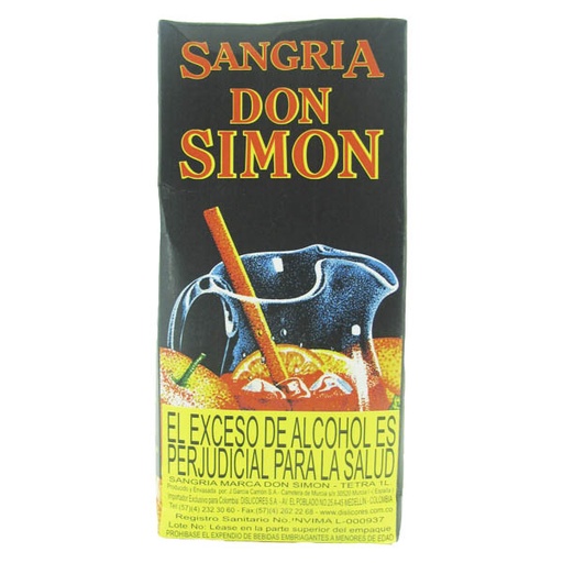 [001842] Sangria Don Simon Tetrapack 1000Ml