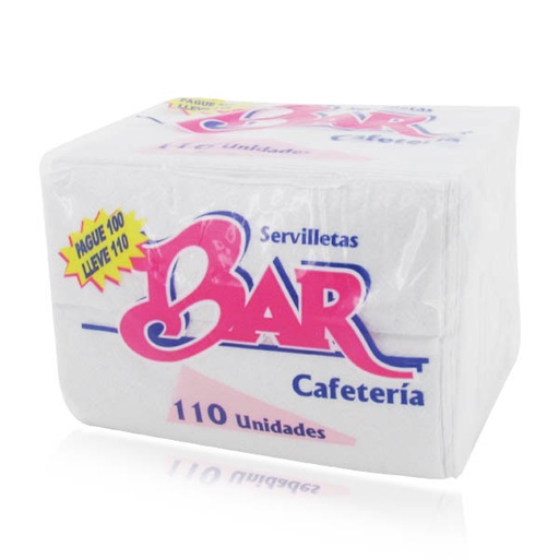 [040998] Servilleta Bar Cafeteria 100 Unidades