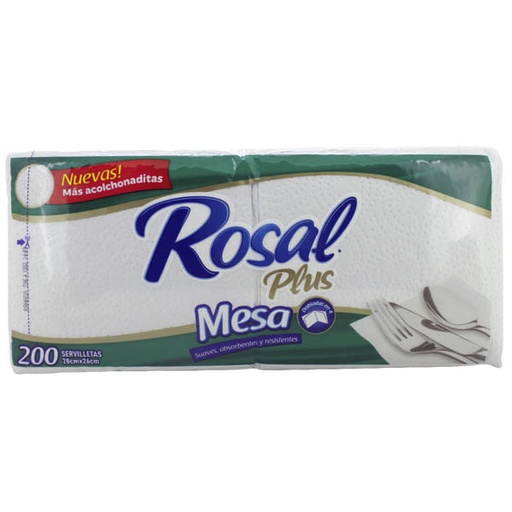 [015720] Servilleta Rosal Blanca 200 Unidades