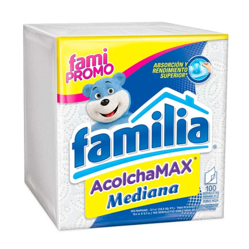 [042803] Servilletas Familia Acolchamax Medianas 100 Unidades