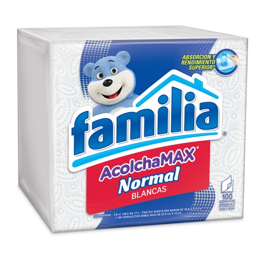 [000725] Servilletas Familia Acolchamax Normal 100 Unidades