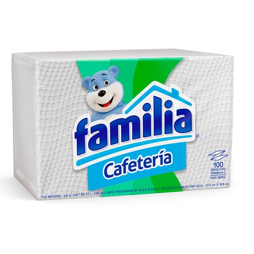 [000726] Servilletas Familia Cafetería 100 Unidades