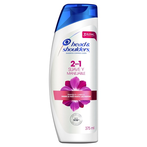 [049882] Shampoo Head & Shoulders Suave Y Manejable 2 En 1 375Ml