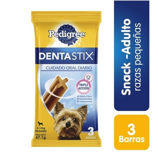 [052928] Snack Pedigree Dentastix Para Perros 3 Barras  47.1Gr