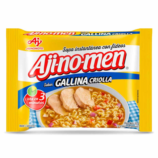 [041729] Sopa Fideos Ajinomen Gallina Criolla 80Gr