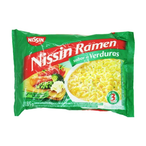 [050180] Sopa Fideos Nissin Verduras 85Gr