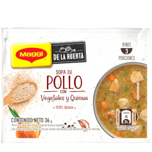 [052748] Sopa Pollo Maggi Con Vegetales Y Quinua 36Gr