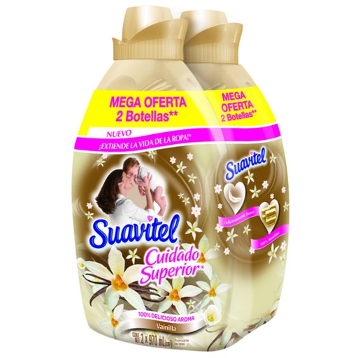 [042052] Suavitel Cuidado Superior Vainilla 2 Unidades De 1940Ml