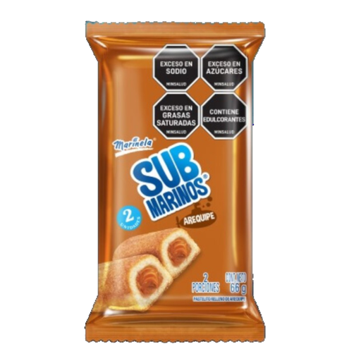[018990] Submarinos Bimbo Arequipe 2 Unidades 66Gr