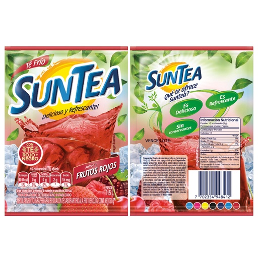 [051937] Té Polvo Suntea Frutos Rojos 20Gr 1.5L