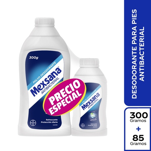 [008391] Talco Mexsana 300Gr + Talco 85Gr Precio Especial
