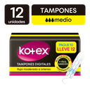 Tampon Kotex Medio 12 Unidades