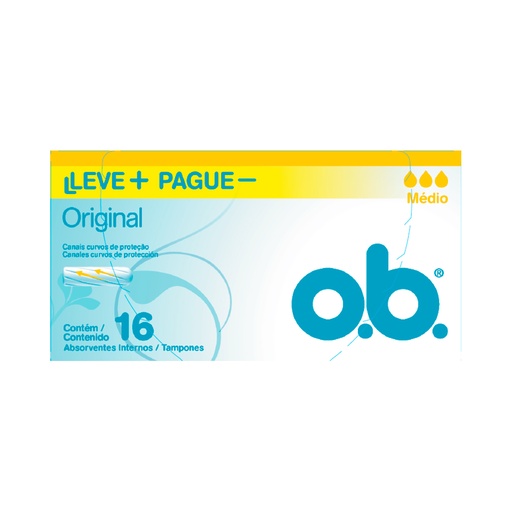 [000203] Tampones Ob Original Medio 16 Unidades