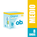 Tampones Ob Original Medio 8 Unidades