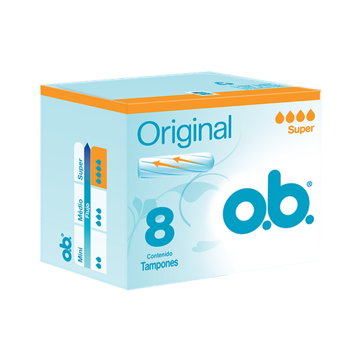 [052272] Tampones Ob Original Super 8 Unidades