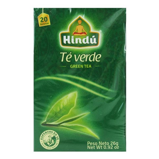 [003100] Té Verde Hindú 20Unidades 26Gr
