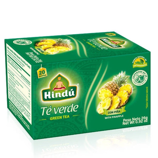 [003103] Te Verde Hindú Piña 20 Unidades 26Gr