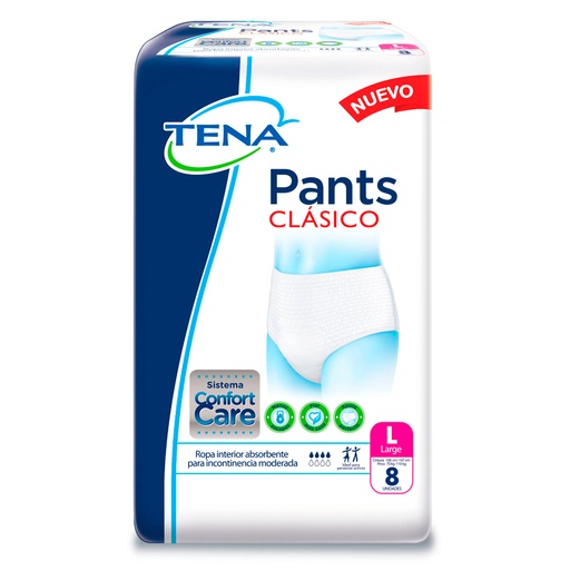 [049510] Tena Pants Clasico Large 8 Unidades