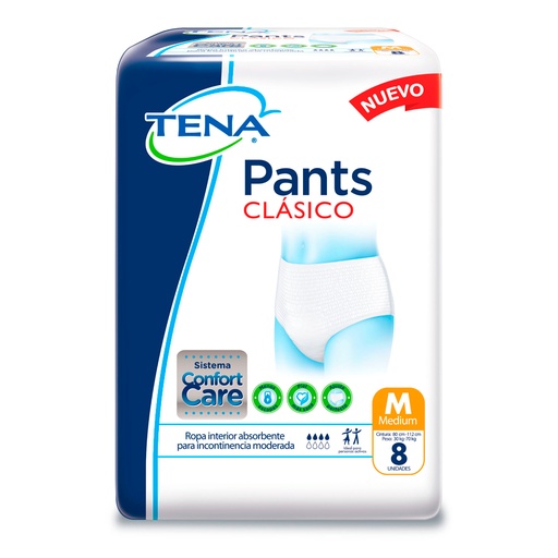 [049509] Tena Pants Clasico Medium 8 Unidades