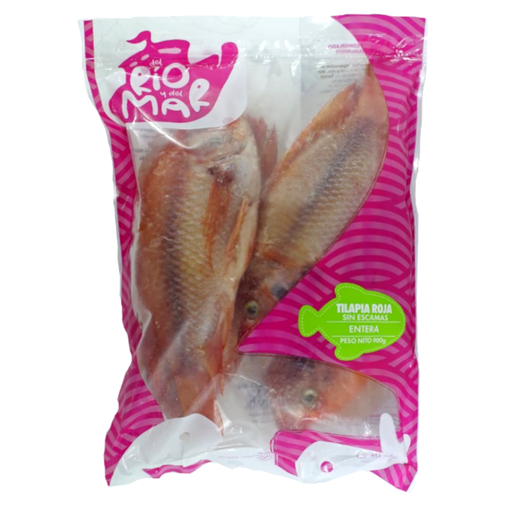 [051902] Tilapia Roja Sin Escamas Del Rio y Del Mar 900Gr