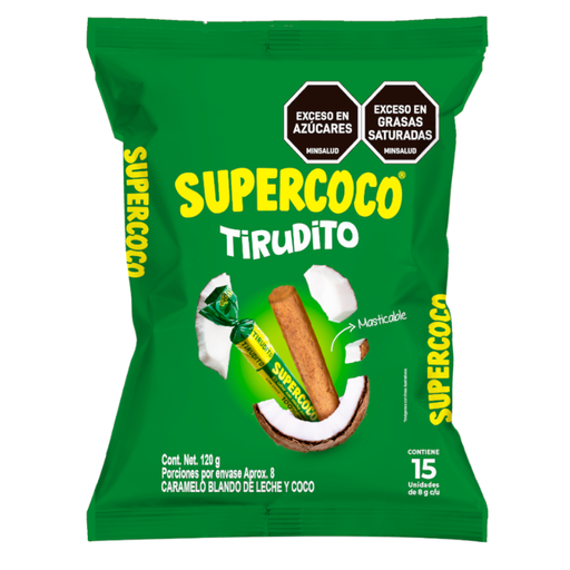 [050705] Tirudito Supercoco 15 Unidades 120Gr
