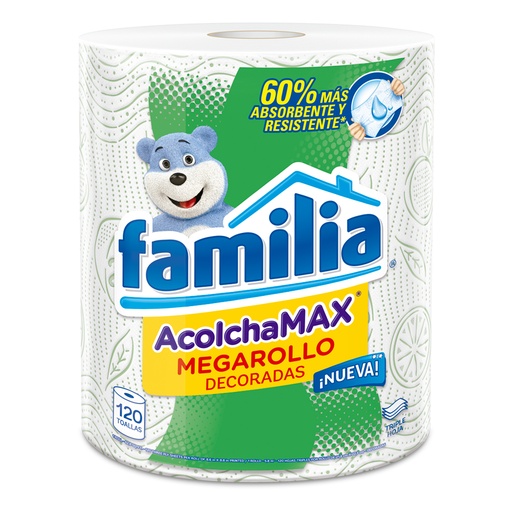 [000739] Toallas Cocina Familia Acolchadas Mega Decoradas 1 Unidad