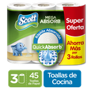 Toallas Cocina Scott 3 Unidades Precio Especial