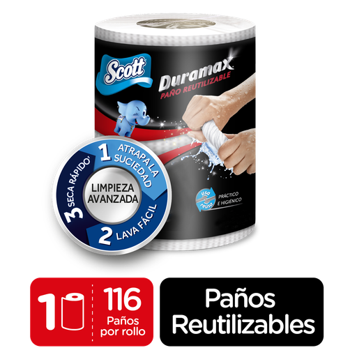 [001797] Toallas Cocina Scott Duramax 1 Unidad 116Hojas