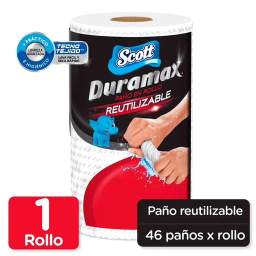 [044416] Toallas Cocina Scott Duramax 3D 1 Unidad 46 Hojas
