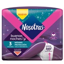 Toallas Higiénicas Nosotras Buenas Noches Talla M Absorbente 3 Unidades