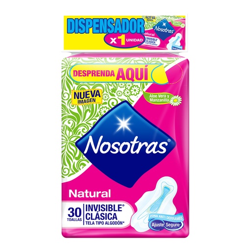 [000720] Toallas Higiénicas Nosotras Invisible Clásica 30 Unidades