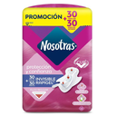 Toallas Higiénicas Nosotras Invisible Gel 30 + Pañitos 30 Unidades