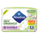 Toallas Higiénicas Nosotras Orgánico Invisible Pague 10 LLeve 12