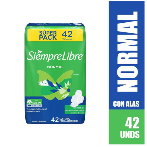 [000172] Toallas Higiénicas Stayfree Normal Con Alas 42 Unidades