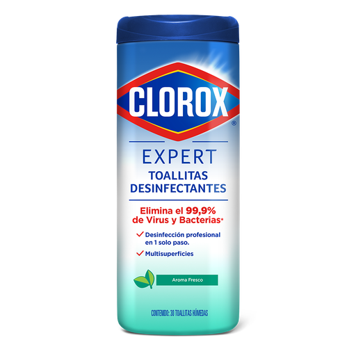 [052266] Toallitas Desinfectantes Clorox Expert 30 Unidades