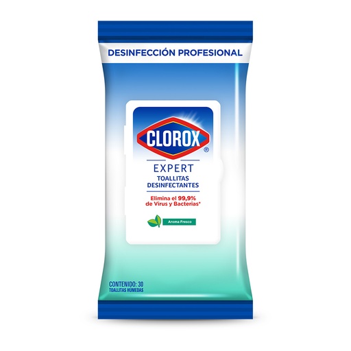 [052267] Toallitas Desinfectantes Clorox Expert Repuesto 30 Unidades