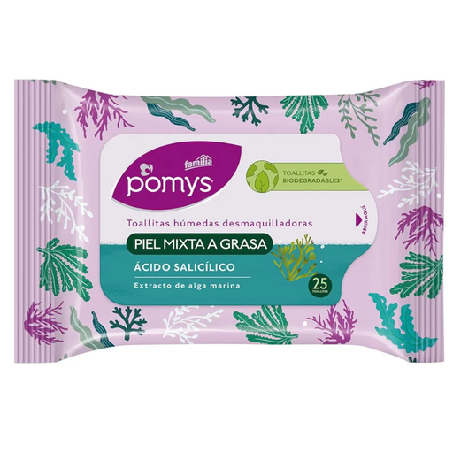 [046086] Toallitas Desmaquillantes Pomy's 25 Unidades